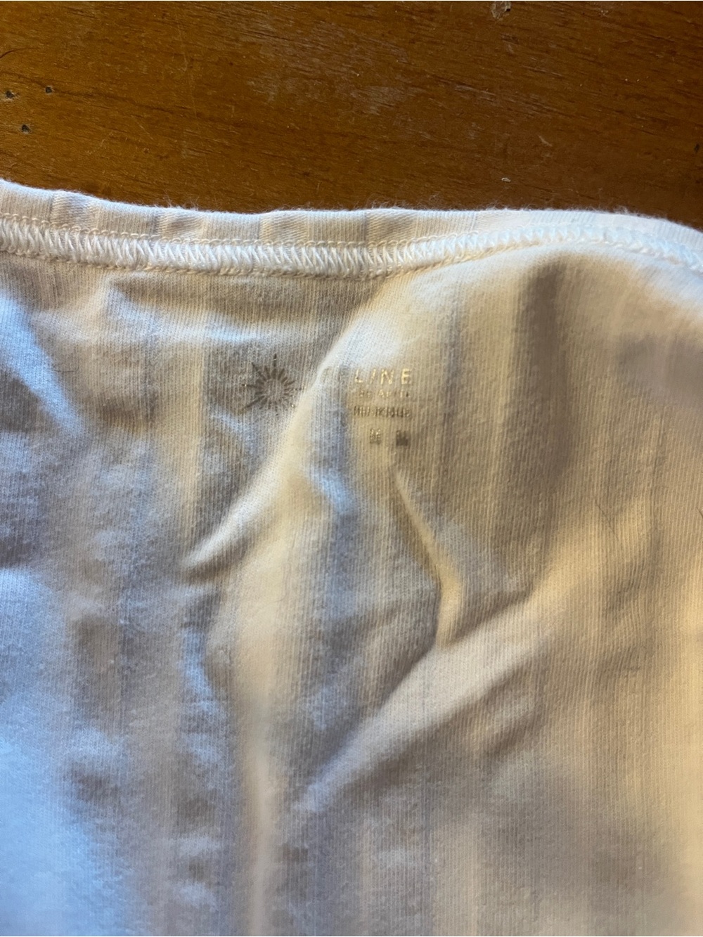 Offline White Ribbed Crop Tank Top - Picture 2 of 3